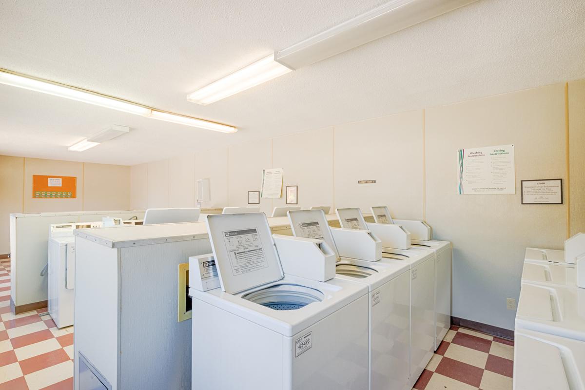 On-site laundry facility at Bay Colony Apartments